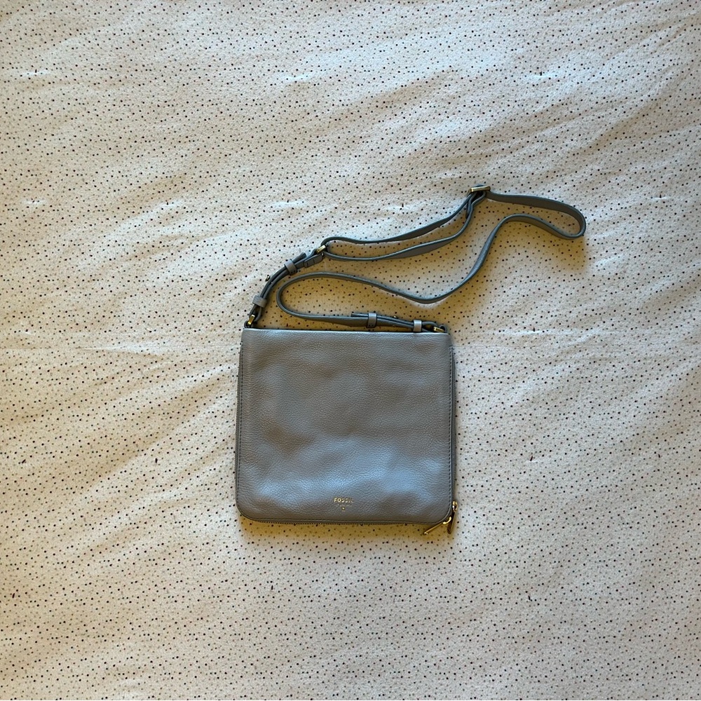 NEW Fossil Preston Crossbody Bag in Smokey Blue